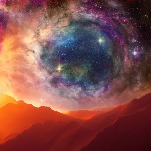 Image similar to beautiful astrotheology art, celestial utopia, award winning high resolution 4k 8k 16k