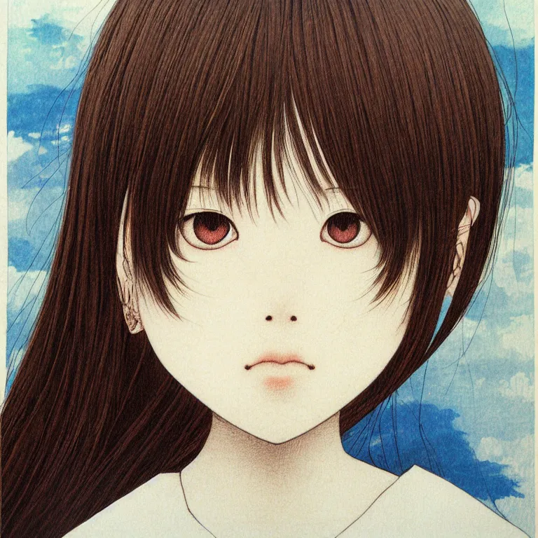 Prompt: young girl by chika umino, detailed