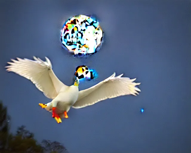 Image similar to moon attack duck, fantasia photo