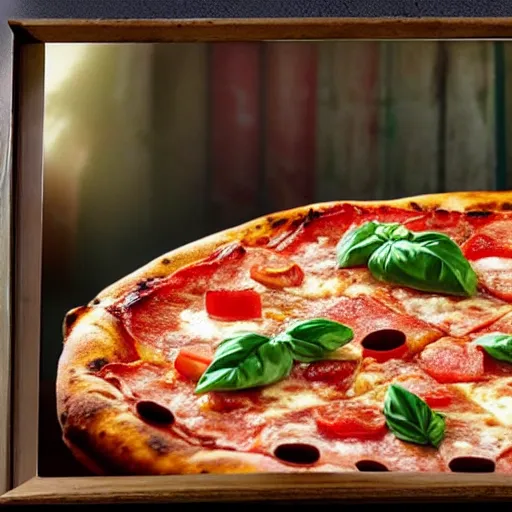 Prompt: italian pizza with watermelon, hyper realistic, 4 k, hyper detail, style by steve mccury and annie leibovitz and chindy sherman