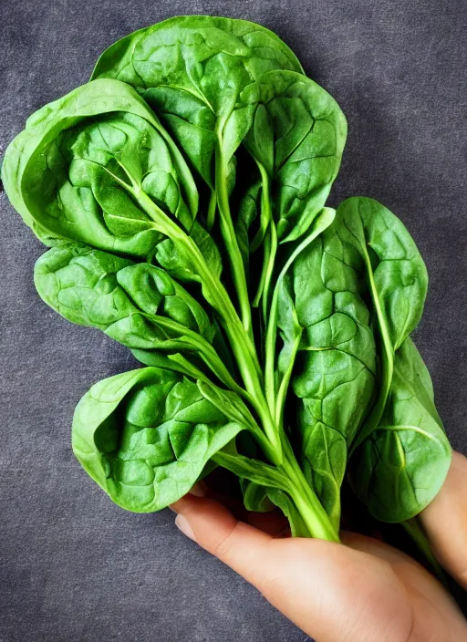 Image similar to photo spinach in a hand