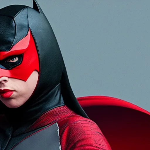 Image similar to Billie Eilish as Batwoman 4k detail