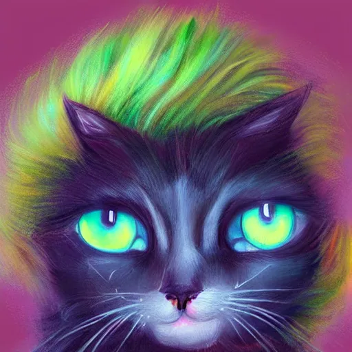 Prompt: graphic, hyperreal, portraiture illustration of a anthropomorphic cute big - eye ragdoll cat in different cosplay clothes, colorful lighting, digital painting, - n 1 0