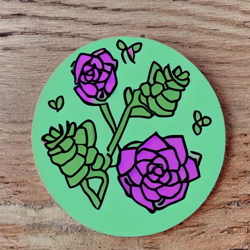 Image similar to cute succulent sticker