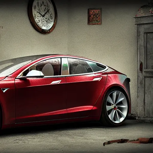 Prompt: Alexander Jansson Style, Tesla model S enhanced CGI, Many Details, Ultra Detailed, Octane Render, Real Engine 5 Cinematic, Realistic, Intricate Detail, Finely Detailed, Small Details, Extra Detail More details, tiny details, high resolution, 3D, PBR, path tracing, volumetric lighting, octane render, Arnold Render, 8k