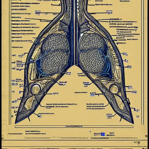 Prompt: liver anatomy, blue print, texture of electronic circuit, intricate details, da vinci