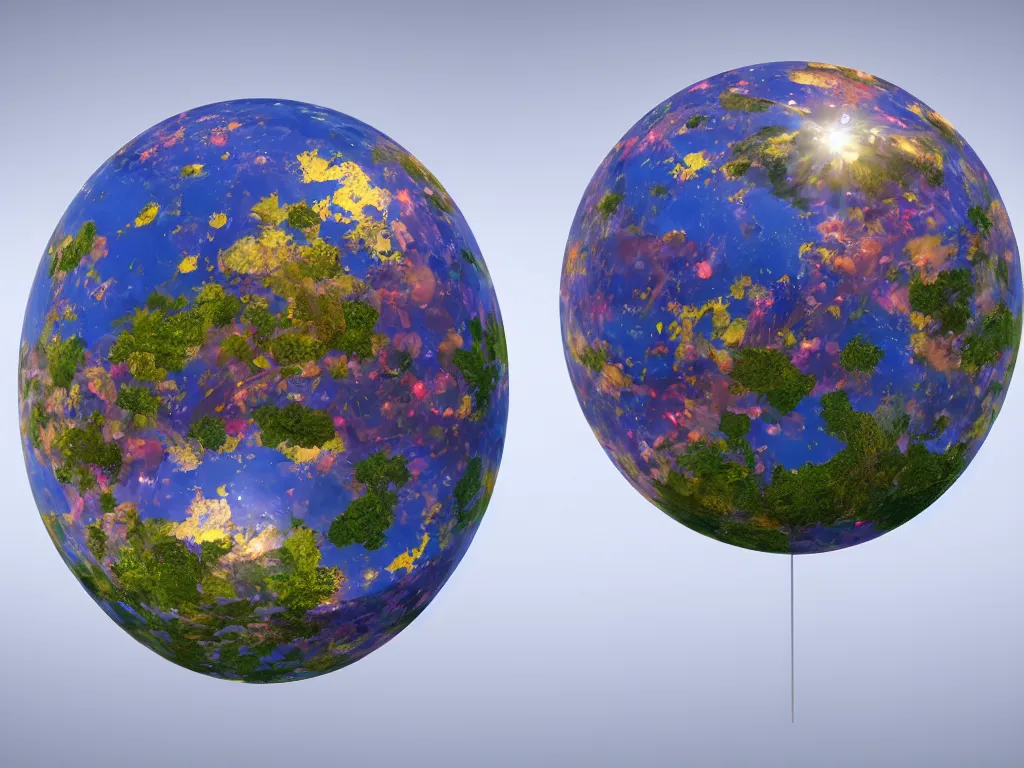 Image similar to 3 d render, sunlight study, the universe is a spheroid region 7 0 5 meters in diameter, art nouveau, by ambrosius bosschaert and ( ( ( ( ( lisa frank ) ) ) ) ), 8 k, sharp focus, octane render