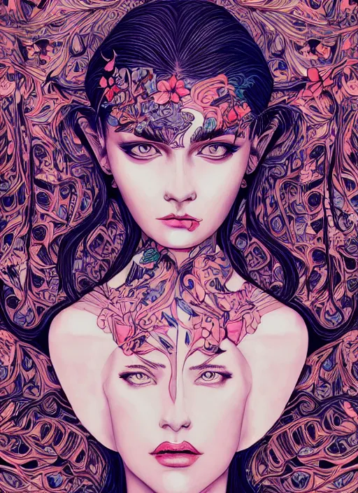 Image similar to girl venizian, extremely detailed, sharp focus, portrait, smooth, digital illustration, by james jean, by eliza ivanovo