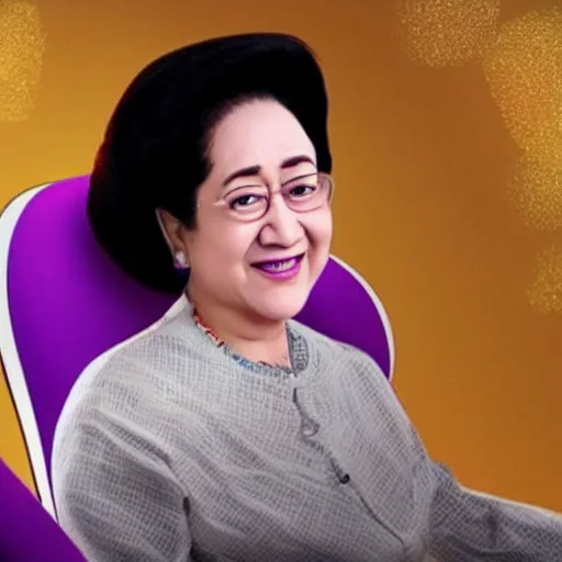 Prompt: Megawati Sukarnoputri in upcoming pixar movie