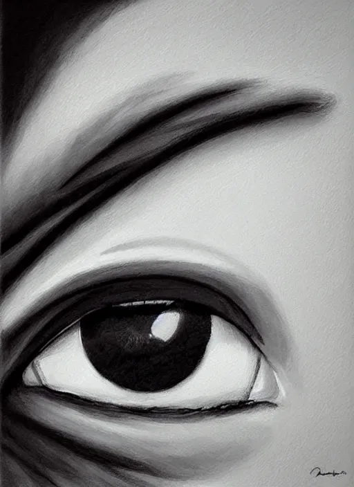 Image similar to portrait of a stunningly beautiful eye, art by * * * * * * * * * * * *