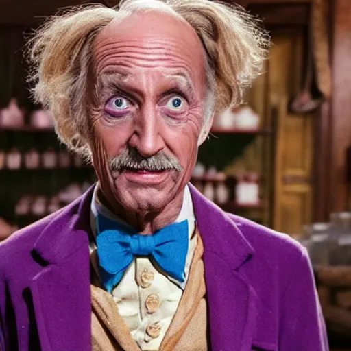 Image similar to a movie still of grandpa joe from willy wonka, posing in front of a lifetime supply of chocolate, dynamic lighting, 8 k, 2 0 2 2 picture of the year