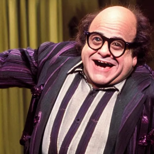 Image similar to danny devito as beetlejuice movie still