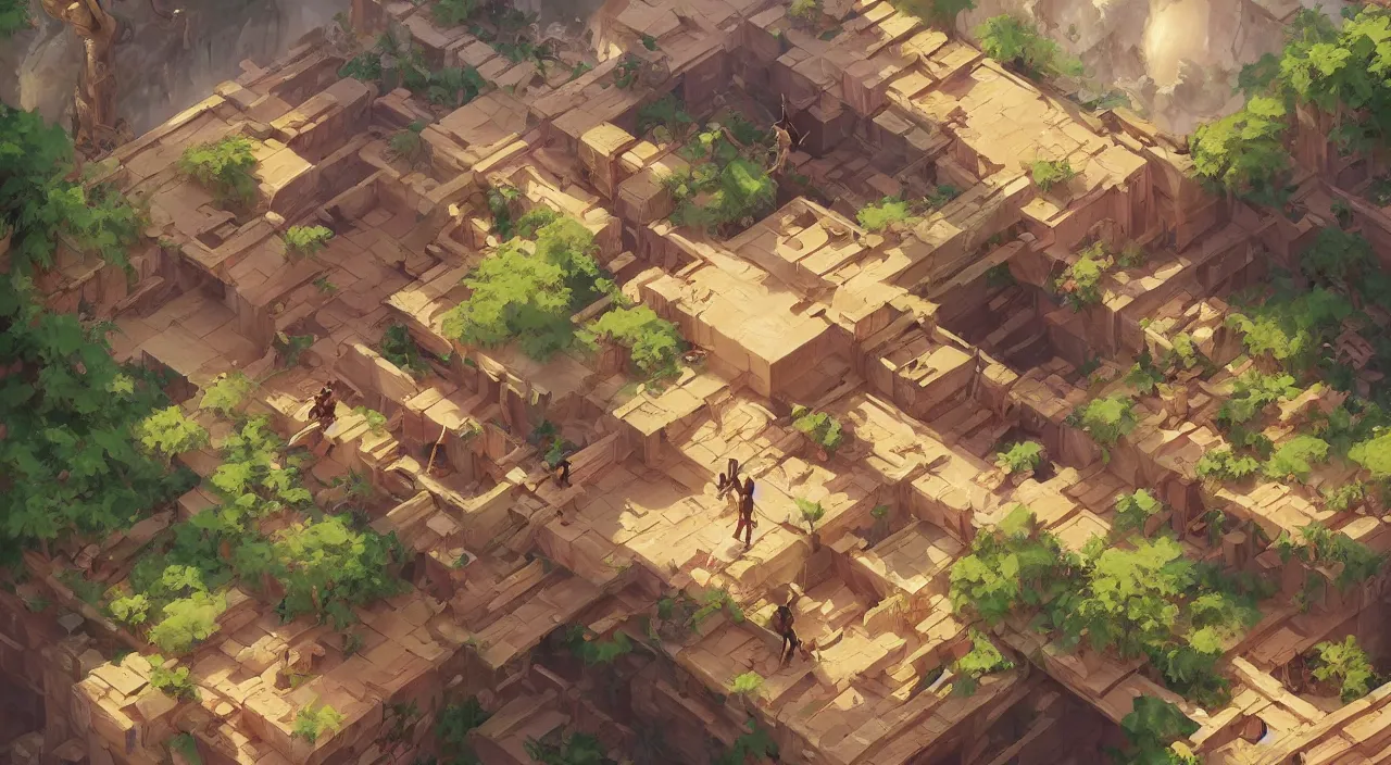 Image similar to wood wall fortress arabian marketplace fabric greeble block jungle dirt ground global illumination ray tracing hdr official fanart behance hd artstation by jesper ejsing, by rhads, makoto shinkai and lois van baarle, ilya kuvshinov, rossdraws