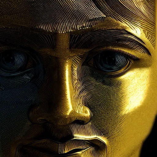 Image similar to concept art leonardo Dicaprio, digitial art, pharaoh, egypt, light, sun , full view , majestic, landscape, ancient egypt background, symmetrical face, closeup face