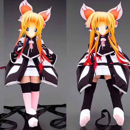 Image similar to cute fumo plush of the cunning general of the shadow kingdom, anime girl, vray