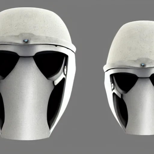 Prompt: faction paradox helmet