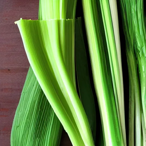 Prompt: multicolored celery