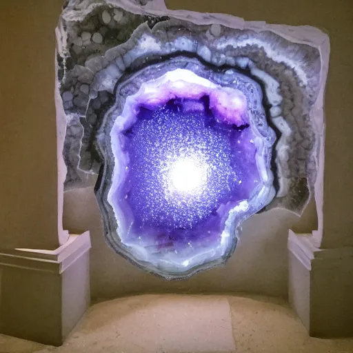 Image similar to Geode portal in a space