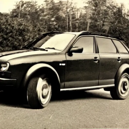 Image similar to an audi a 4 quattro allroad being used during ww 2