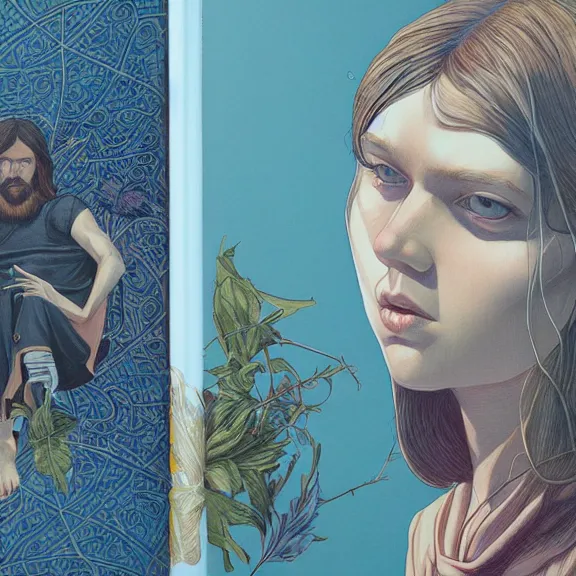 Image similar to jesus, by martine johanna, golden ratio, environment, hyper detail, concept artbook, ealistic, photorealistic,