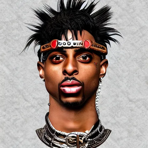 Image similar to playboi carti steampunk style digital art 4 k detailed super realistic