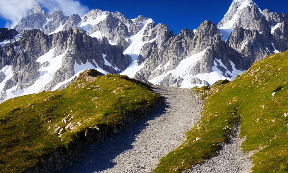 Prompt: a beautiful landscape in the alps