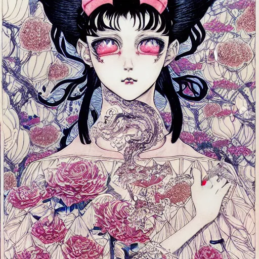 Image similar to prompt: Portrait painted in Sailor Moon style drawn by Vania Zouravliov and Takato Yamamoto, inspired by Fables, intricate acrylic gouache painting, high detail, sharp high detail, manga and anime 2000