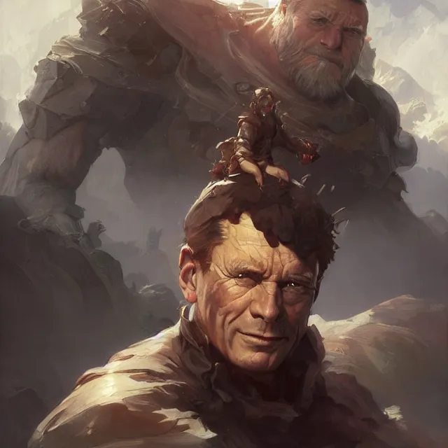 Image similar to christof romuald, by stanley artgerm lau, wlop, rossdraws, frank frazetta, andrei riabovitchev, marc simonetti