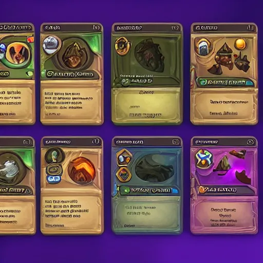 Image similar to A modular GUI elements to create your own custom cards by Magic gathering, Artifact, hearthstone, tabletop, icons, status icons, card, GUI, TCG, pinterest