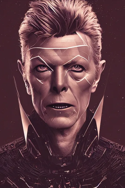 Prompt: portrait of david bowie as batman. intricate abstract. intricate artwork. by tooth wu, wlop, beeple, dan mumford. octane render, trending on artstation, greg rutkowski very coherent symmetrical artwork. cinematic, hyper realism, high detail, octane render, 8 k, iridescent accents