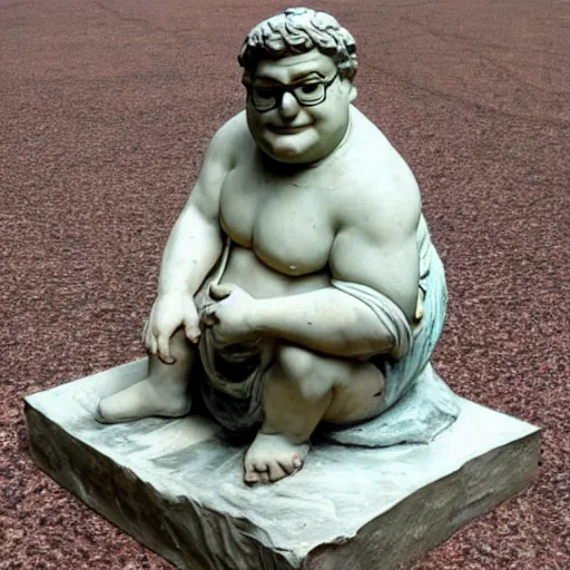 Prompt: roman statue of Peter Griffin