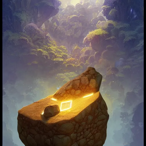 Prompt: a detailed digital art of a shiny ametyst stone, by justin gerard and victo ngai, digital art, realistic painting, very detailed, fantasy, dnd, trending on artstation