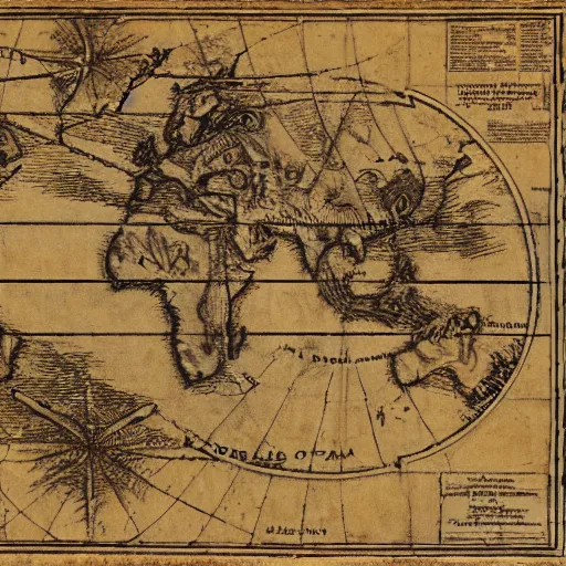 Image similar to an old pirate map of carl's jr.