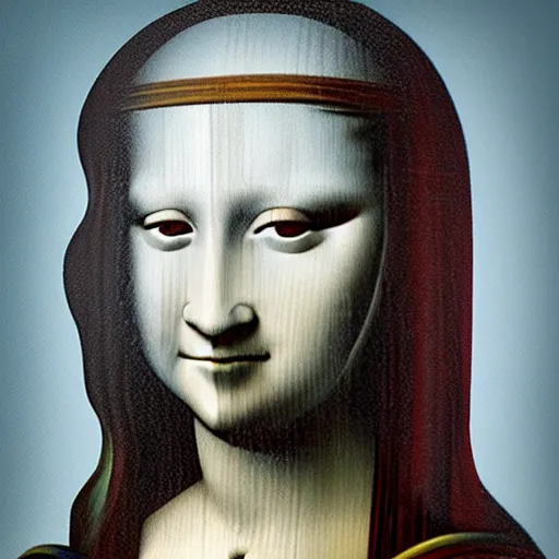 Image similar to monalisa transformation, award winning photography, cinematic, 50 mm, trending on Twitter