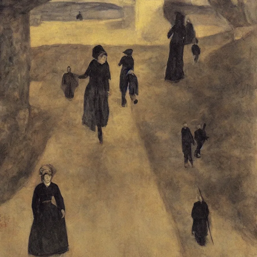 Prompt: artwork about a road to freedom, by magnus enckell. atmospheric ambiance. depth of field and tridimensional perspective. lighthearted mood.