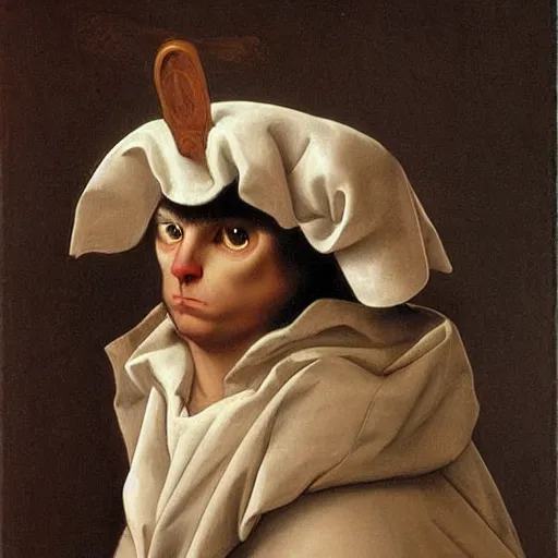 Prompt: a cat bishop by jacques - louis david, epic