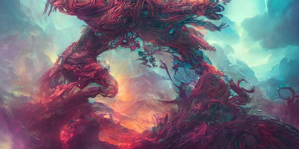 Image similar to dreamscape, landscape, ross tran, vivid colors, anatomical, highly detailed sculpture, intricate detailed, ommatidia, 8 k, cinematic atmosphere, post - processing