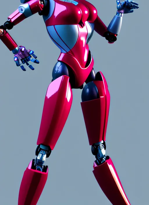 Image similar to Helen Parr as the transformer arcee, android heroine, robot girl, 3d model, curvy, octane render, many intricate details, artstation trending, conceptart.com, official media