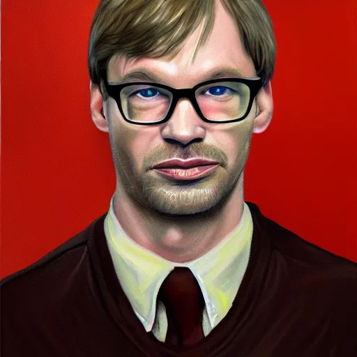 Prompt: jeffrey dahmer in euphoria series, oil painting, ultradetailed, digital painting, ultradetailed