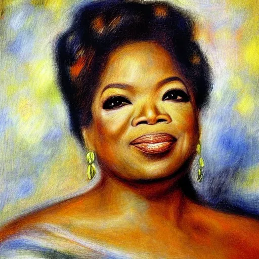 Image similar to oprah art by renoir.