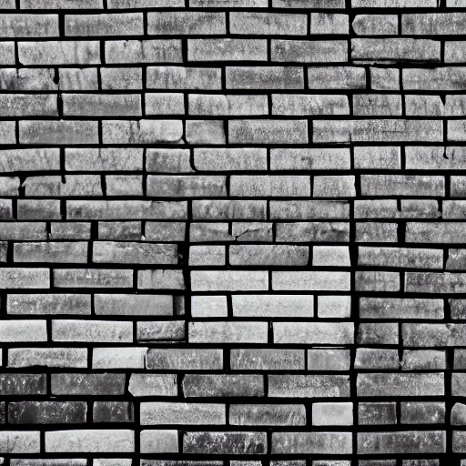 Image similar to a brick wall of black and white bricks