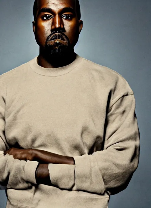 Image similar to kanye west styled by nick knight, annie leibovitz, posing, style, vogue magazine, highly realistic. high resolution. highly detailed. dramatic. 8 k. 4 k.