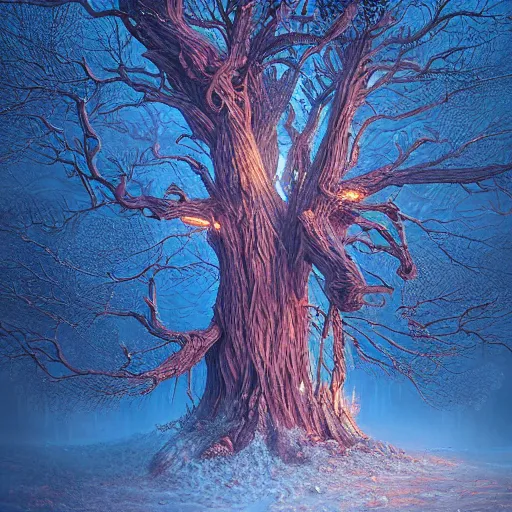 Photorealistic wise mystical tree : r/weirddalle