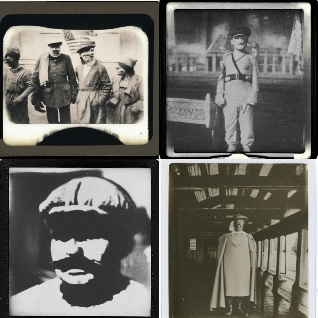 Prompt: a polaroid style historical photo of Super Mario at Ellis Island from 1904