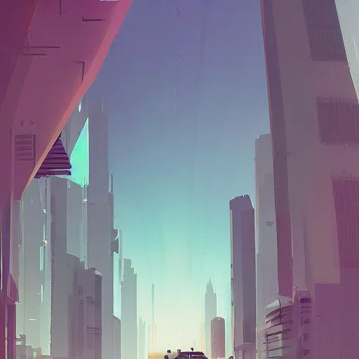 Image similar to gta : dubai, by atey ghailan