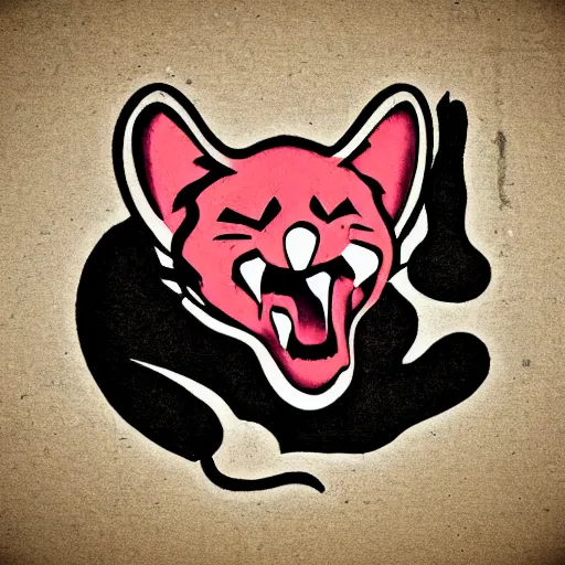Image similar to logo for the band ratcat