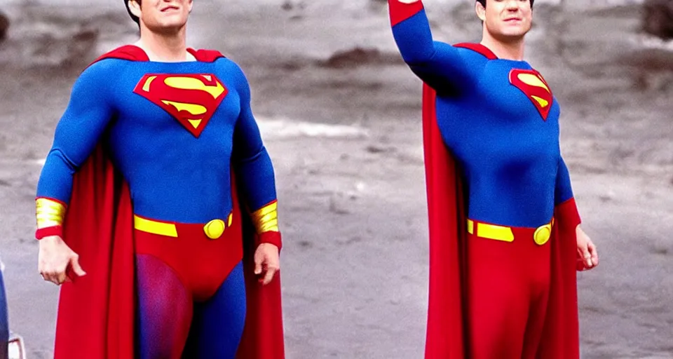 Image similar to tom hanks as superman