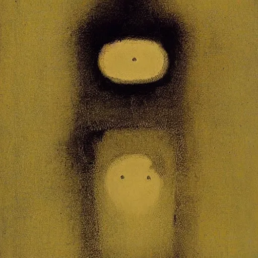 Prompt: !!!pareidolia!!! by Odilon Redon