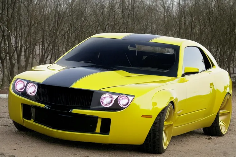 Image similar to muscle car designed in ukraine ( 2 0 0 5 )