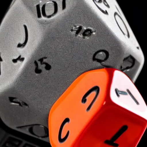 Image similar to god rolling dice with a d 2 0, realistic photography, high detailed